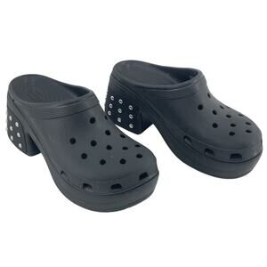 CROCS Black Women's Platform Sandals